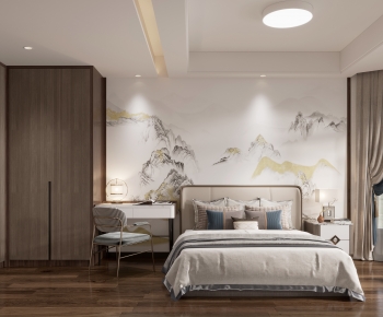 New Chinese Style Bedroom-ID:862119917