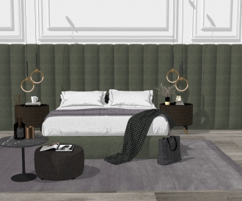 Modern Double Bed-ID:222994099