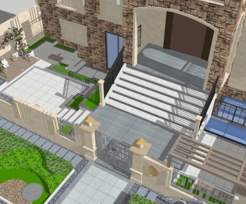 Modern Courtyard/landscape-ID:603823905
