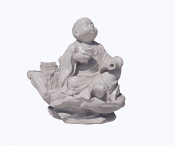 新中式禅意雕塑摆件组合-ID:712291008