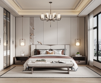 New Chinese Style Bedroom-ID:891869079