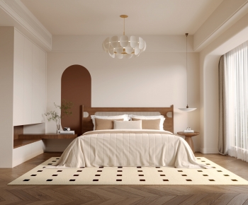 Wabi-sabi Style Bedroom-ID:666060489