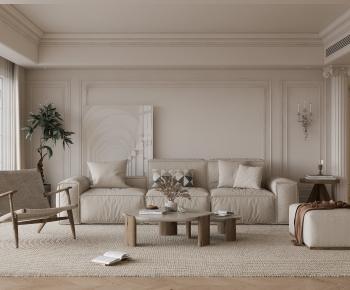 Wabi-sabi Style A Living Room-ID:970091101