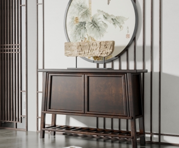 New Chinese Style Entrance Cabinet-ID:648452049