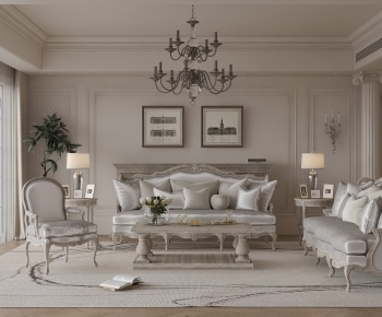 French Style A Living Room-ID:219952118