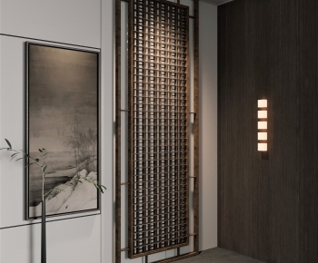 New Chinese Style Wooden Screen Partition-ID:153923033