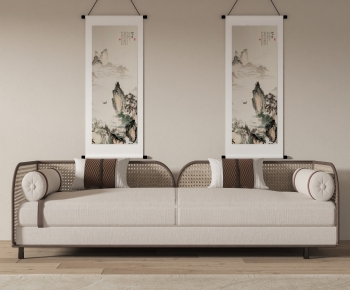 New Chinese Style A Sofa For Two-ID:537617927