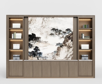 New Chinese Style Bookcase-ID:243225107