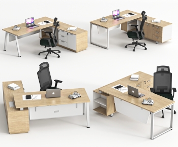 Modern Office Desk And Chair-ID:977087971