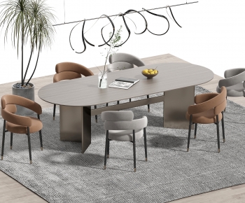 Modern Dining Table And Chairs-ID:739969979