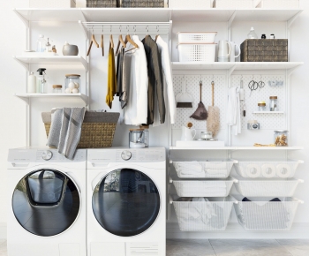 Modern Laundry Cabinet-ID:865163097