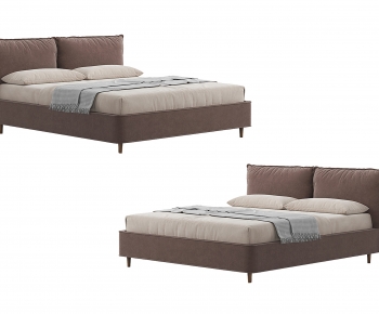 Nordic Style Double Bed-ID:110254053