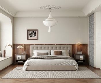 Modern Wabi-sabi Style Bedroom-ID:488194943