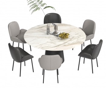 Modern Dining Table And Chairs-ID:715575938