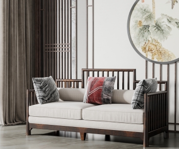 New Chinese Style A Sofa For Two-ID:811089995