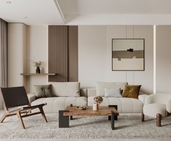 Wabi-sabi Style A Living Room-ID:459444056