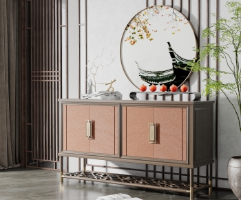New Chinese Style Entrance Cabinet-ID:406986007