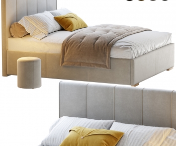Modern Double Bed-ID:851720095