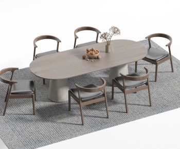 Modern Dining Table And Chairs-ID:345638043