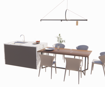 Modern Dining Table And Chairs-ID:766926058