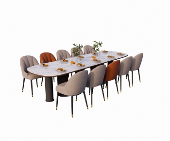 Modern Dining Table And Chairs-ID:651343117