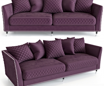 Simple European Style A Sofa For Two-ID:582710987