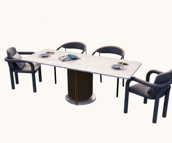 Modern Dining Table And Chairs-ID:549212932