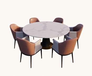 Modern New Chinese Style Dining Table And Chairs-ID:773809027