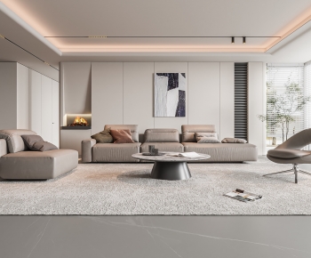 Modern A Living Room-ID:891078003