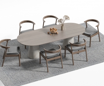 Modern Dining Table And Chairs-ID:708937889