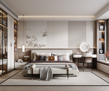 New Chinese Style Bedroom-ID:225820067