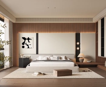 Wabi-sabi Style Bedroom-ID:206050948