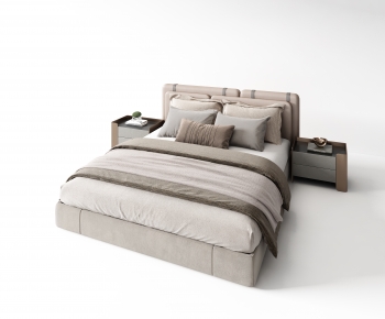 Modern Double Bed-ID:143188958