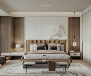 New Chinese Style Bedroom-ID:952009922