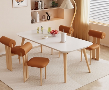 Nordic Style Dining Table And Chairs-ID:829643965