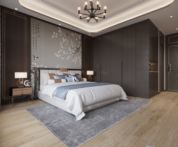New Chinese Style Bedroom-ID:534010895