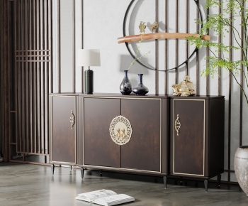 New Chinese Style Entrance Cabinet-ID:676287899