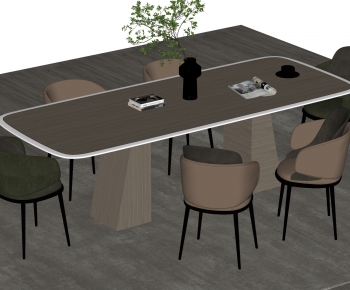 Modern Dining Table And Chairs-ID:630604988