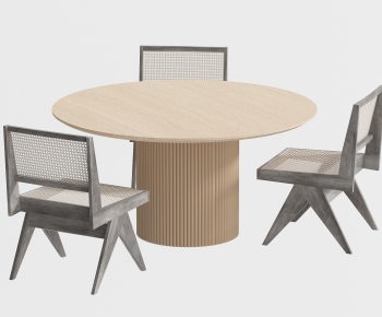 Nordic Style Dining Table And Chairs-ID:742117883