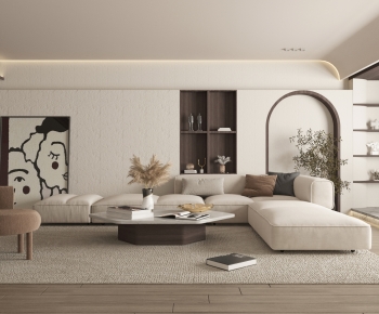 Wabi-sabi Style A Living Room-ID:113649414