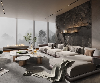 Modern A Living Room-ID:183489083