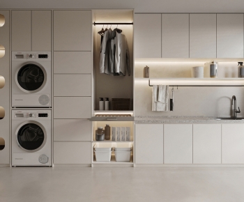 Modern Laundry Cabinet-ID:306850913