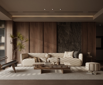 Wabi-sabi Style A Living Room-ID:868722921