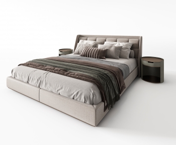 Modern Double Bed-ID:243422994
