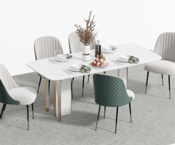 Modern Dining Table And Chairs-ID:381419737