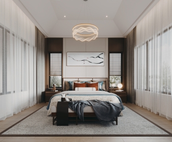 New Chinese Style Bedroom-ID:945384038