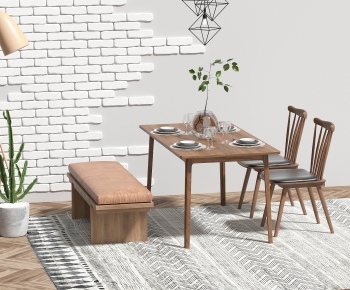 Modern Dining Table And Chairs-ID:558438065