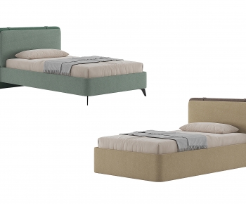 Nordic Style Single Bed-ID:192881112
