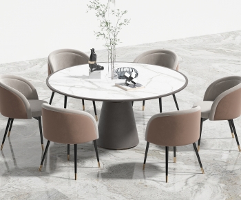 Modern Dining Table And Chairs-ID:163379911