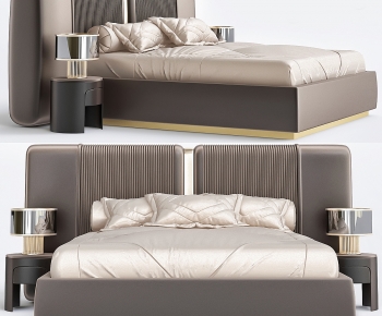 Modern Double Bed-ID:115443945